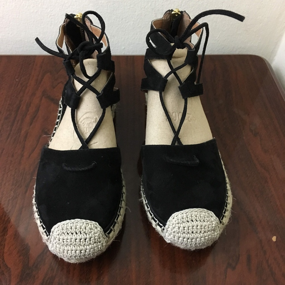 Caslon black gladiator  espadrille  size 5.5M